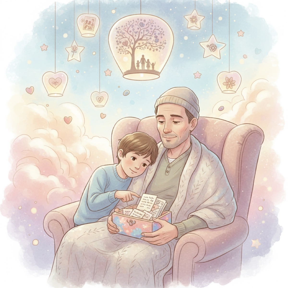 Meilleur cadeau pour la Fête des Pères pour les papas Cancer (Sentimental)