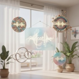 Idées de Décoration Murale Personnalisée avec des Codes Spotify